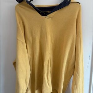 Yellow V-Neck Men’s Sweater